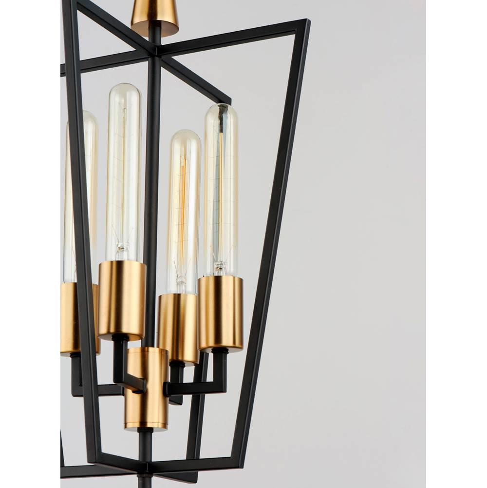 Maxim Lighting 11654BKSBR  Wings 4-light Pendant Image 3
