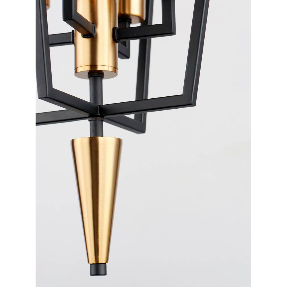 Maxim Lighting 11654BKSBR  Wings 4-light Pendant Image 2
