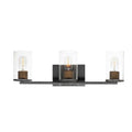 Maxim Lighting 11843CDABBK Antique Brass,Black Sleek 3-light Bath Vanity Image 1
