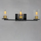 Maxim Lighting 11843CDABBK Antique Brass,Black Sleek 3-light Bath Vanity Image 4