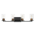 Maxim Lighting 11844CDABBK Antique Brass,Black Sleek 4-light Bath Vanity Image 1