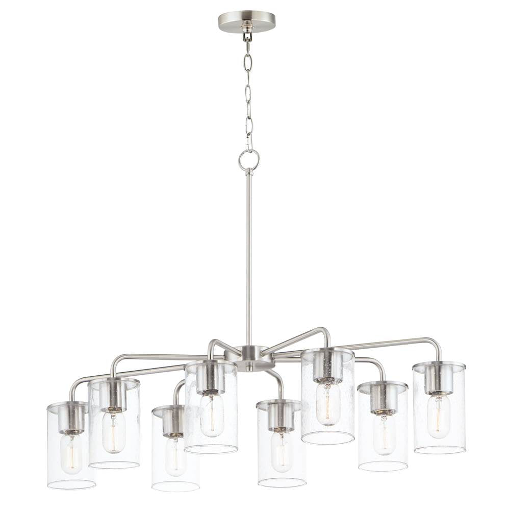 Maxim Lighting 11848CDSN Satin Nickel Sleek 8-light Chandelier Image 1