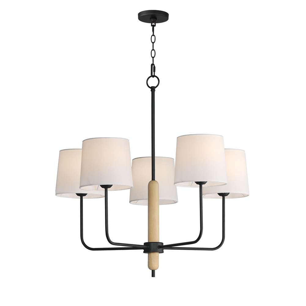 Maxim Lighting 11865OFNWD Natural Wood Bozeman 5-light Chandelier Image 1