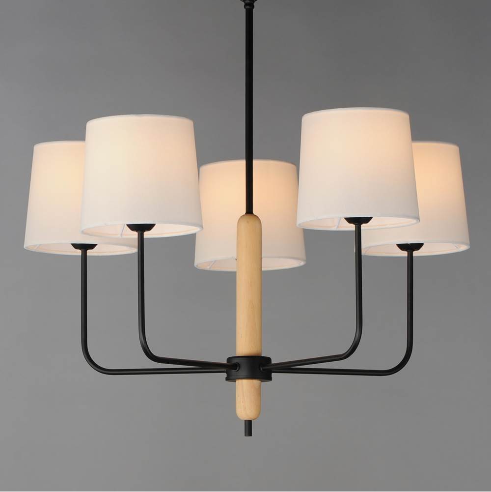 Maxim Lighting 11865OFNWD Natural Wood Bozeman 5-light Chandelier Image 4