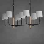 Maxim Lighting 11867OFNWD Natural Wood Bozeman 7-light Linear Chandelier Image 3