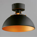 Maxim Lighting 12040ABBK Antique Brass,Black Dawn Flush Mount Image 3