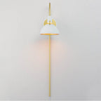 Maxim Lighting 12041WTSBR White,Satin Brass Dawn Pin Up Wall Sconce Image 3