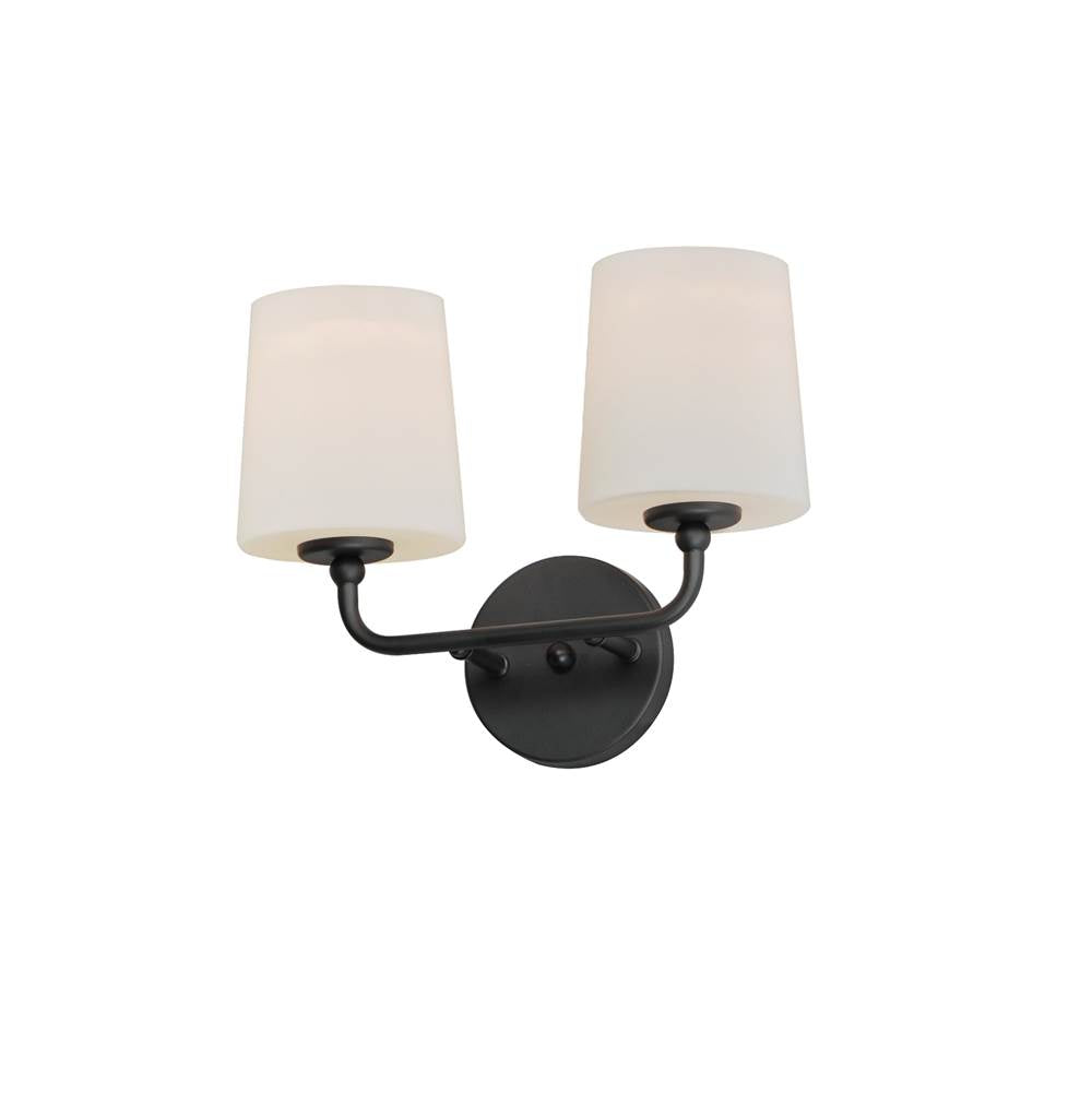 Maxim Lighting 12092SWBK Black Bristol 2-light Sconce Image 1