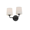 Maxim Lighting 12092SWBK Black Bristol 2-light Sconce Image 1
