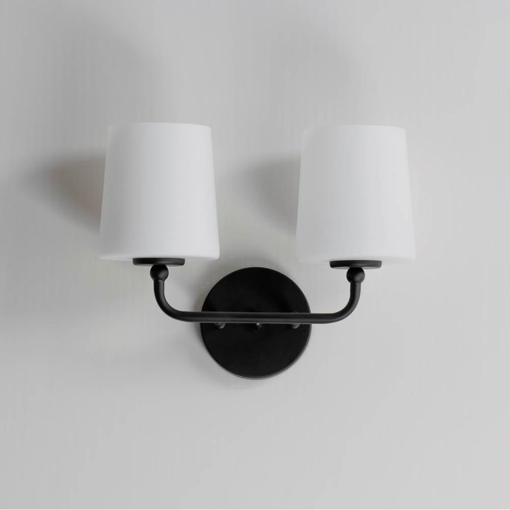 Maxim Lighting 12092SWBK Black Bristol 2-light Sconce Image 3