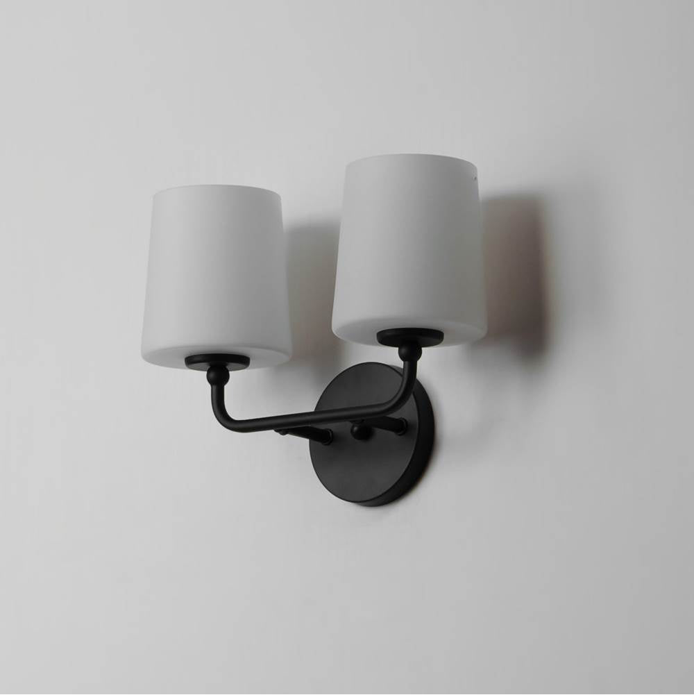 Maxim Lighting 12092SWBK Black Bristol 2-light Sconce Image 2