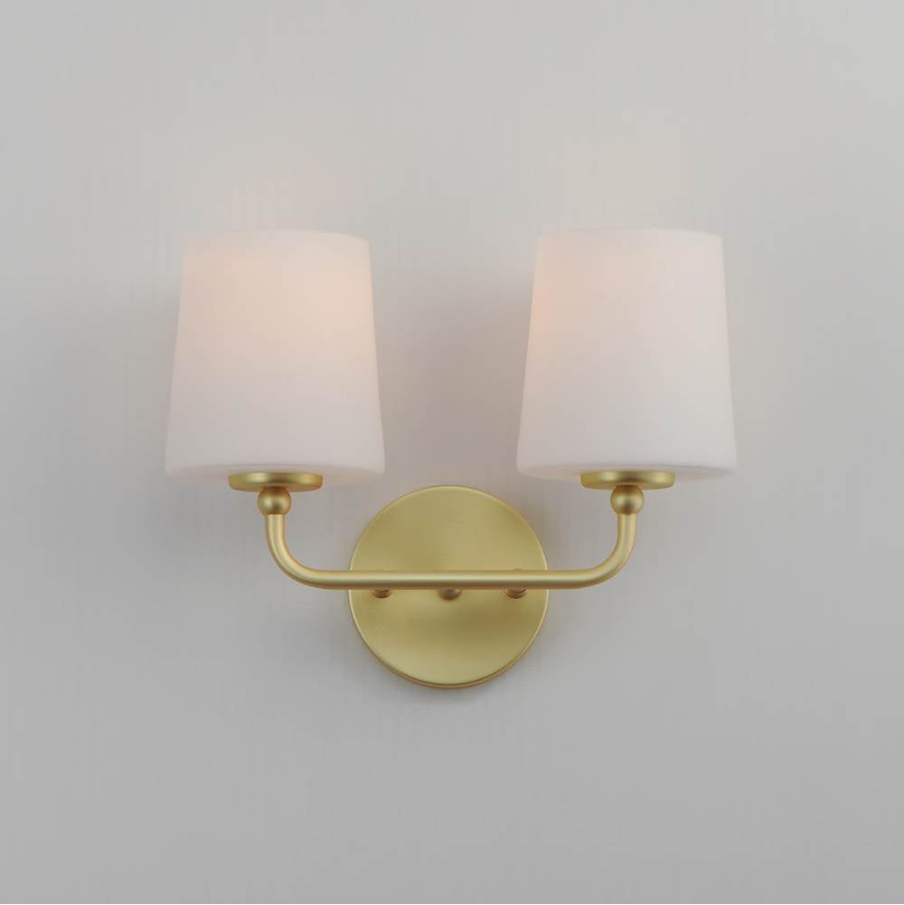 Maxim Lighting 12092SWSBR Satin Brass Bristol 2-light Sconce Image 3