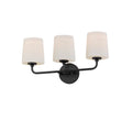 Maxim Lighting 12093SWBK Black Bristol 3-light Bath Vanity Image 1