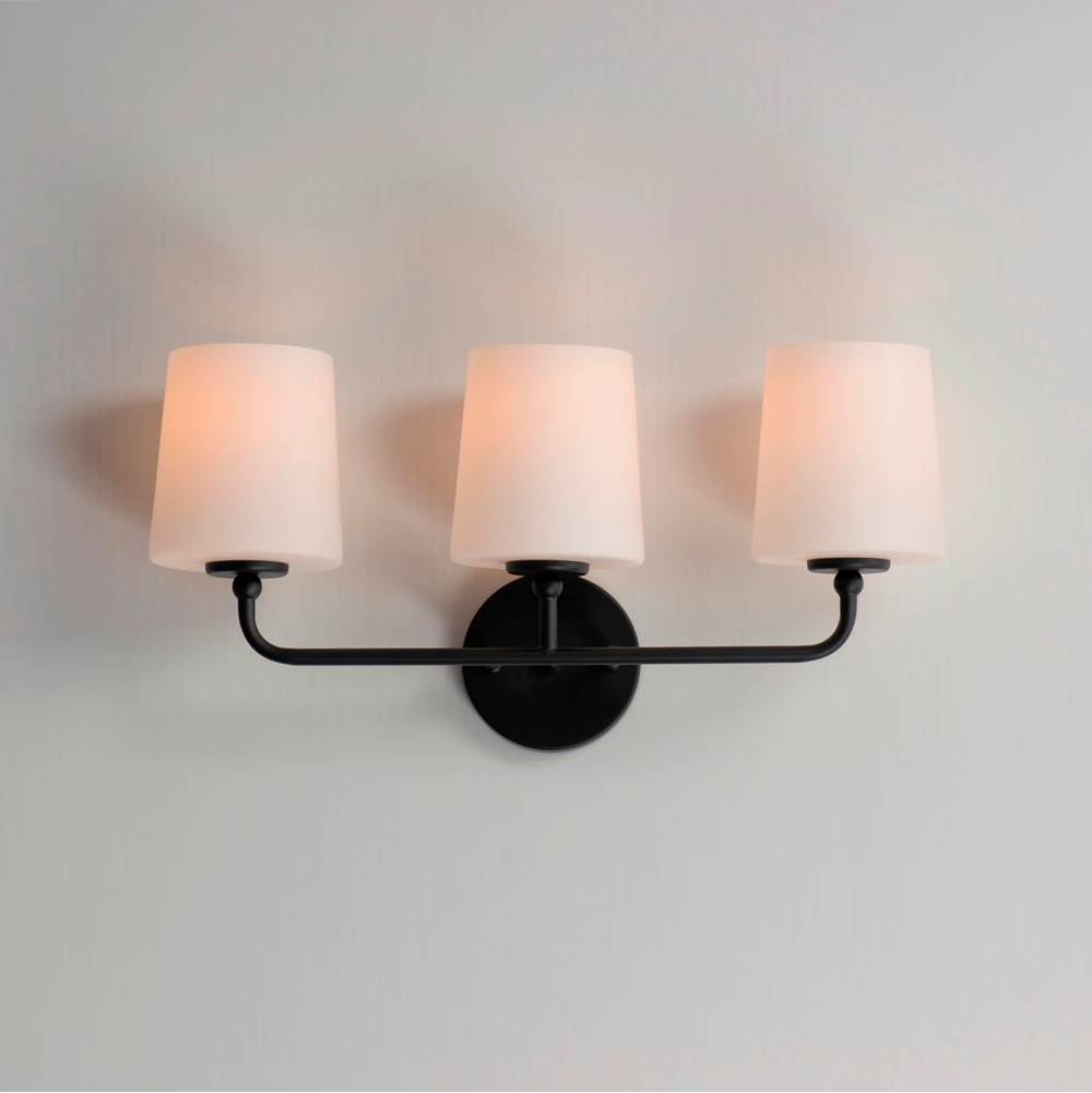 Maxim Lighting 12093SWBK Black Bristol 3-light Bath Vanity Image 3