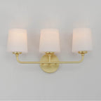 Maxim Lighting 12093SWSBR Satin Brass Bristol 3-light Bath Vanity Image 3