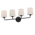 Maxim Lighting 12094SWBK Black Bristol 4-light Bath Vanity Image 1