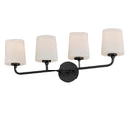 Maxim Lighting 12094SWBK Black Bristol 4-light Bath Vanity Image 1