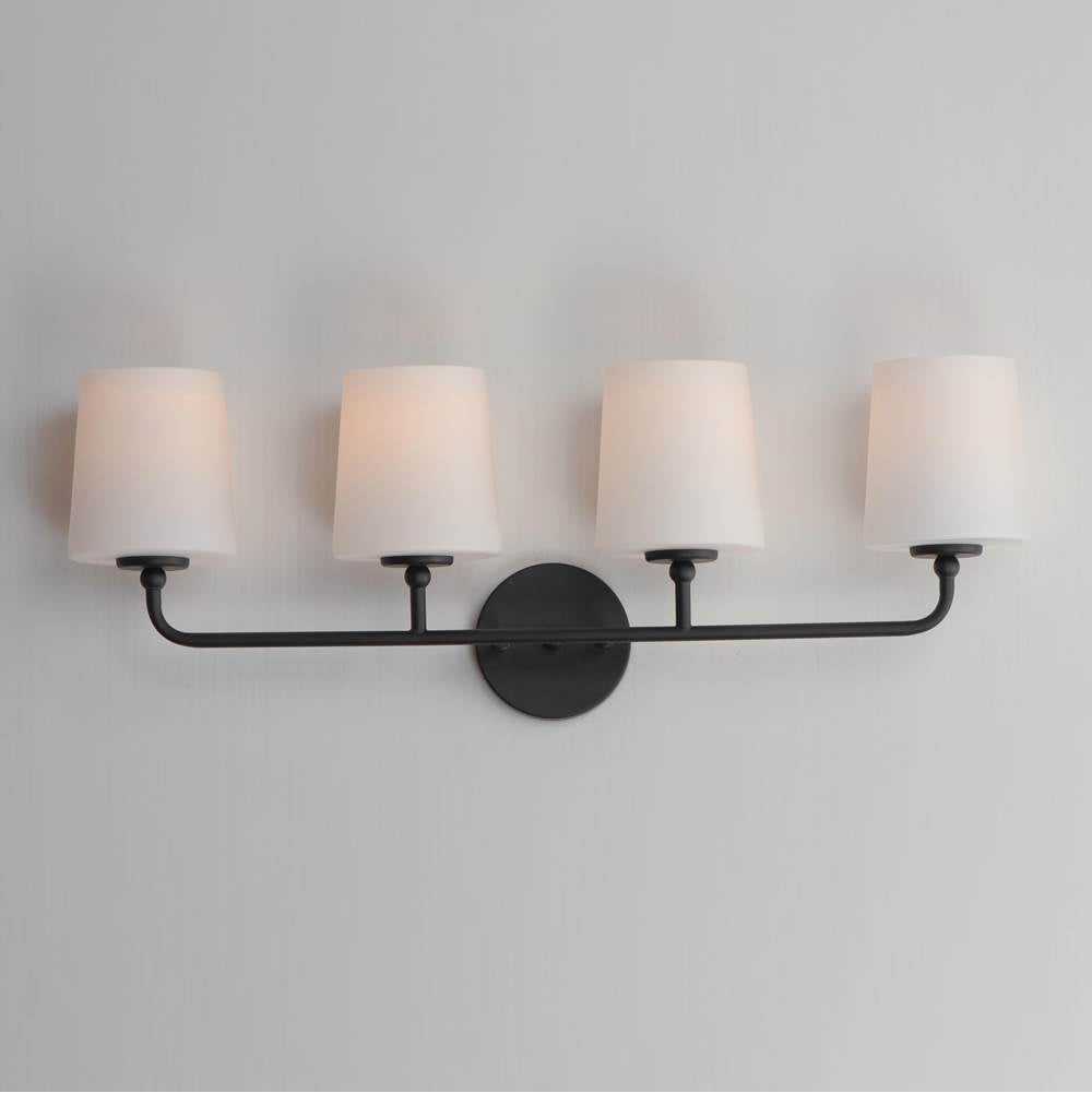 Maxim Lighting 12094SWBK Black Bristol 4-light Bath Vanity Image 3