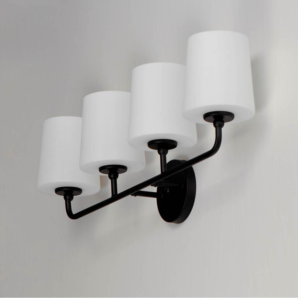 Maxim Lighting 12094SWBK Black Bristol 4-light Bath Vanity Image 2