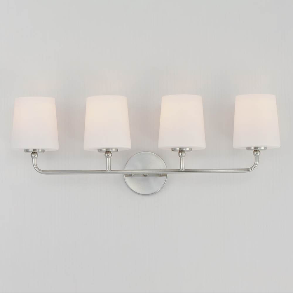 Maxim Lighting 12094SWSN Satin Nickel Bristol 4-light Bath Vanity Image 3