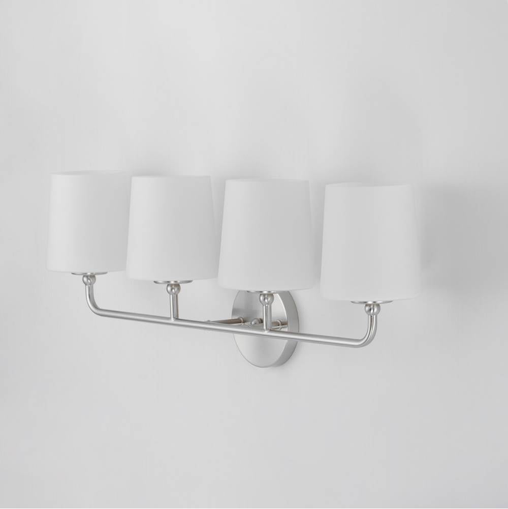 Maxim Lighting 12094SWSN Satin Nickel Bristol 4-light Bath Vanity Image 2