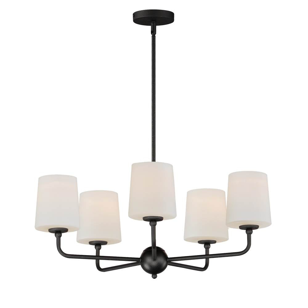 Maxim Lighting 12095SWAR Anthracite Bristol 5-light Chandelier Image 1