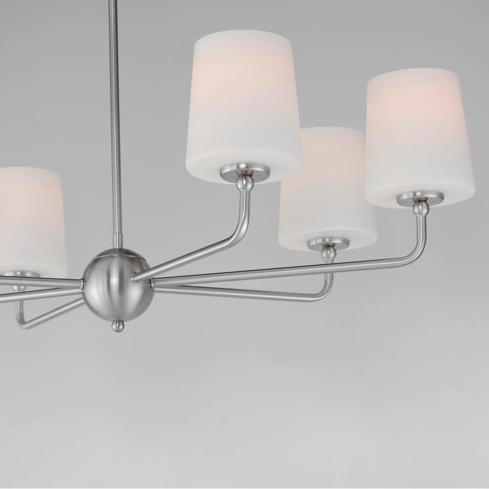 Maxim Lighting 12096SWSN Satin Nickel Bristol 6-light Chandelier Image 2
