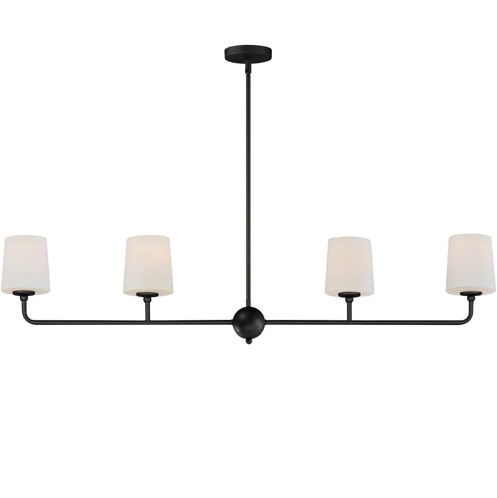Maxim Lighting 12097SWAR Anthracite Bristol 4-light Linear Chandelier Image 1