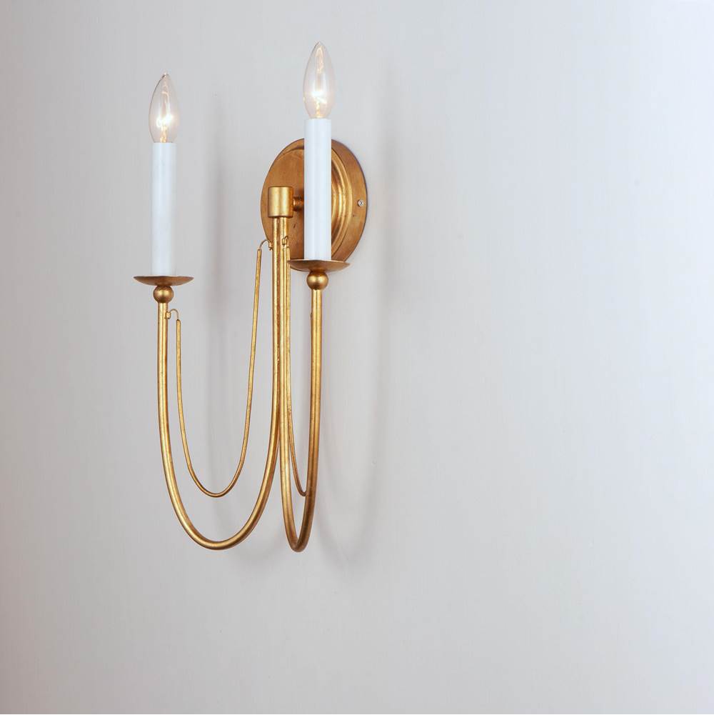 Maxim Lighting 12161GL Gold Leaf Plumette 2-light Wall Sconce Image 4