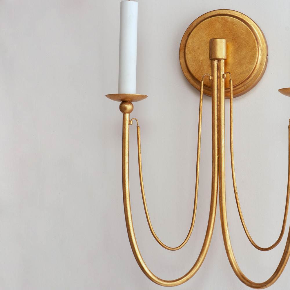 Maxim Lighting 12161GL Gold Leaf Plumette 2-light Wall Sconce Image 3