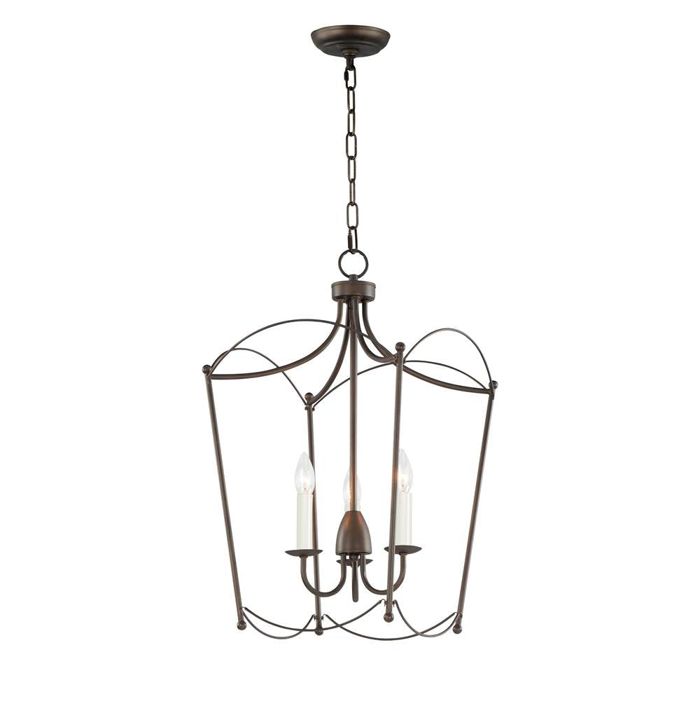 Maxim Lighting 12163CHB Chestnut Bronze Plumette 3-light Pendant Image 1