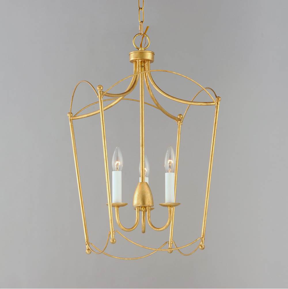 Maxim Lighting 12163GL Gold Leaf Plumette 3-light Pendant Image 4