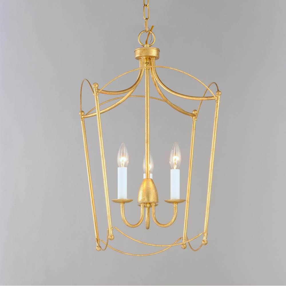 Maxim Lighting 12163GL Gold Leaf Plumette 3-light Pendant Image 3