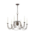 Maxim Lighting 12166CHB Chestnut Bronze Plumette 6-light Chandelier Image 1