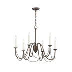 Maxim Lighting 12166CHB Chestnut Bronze Plumette 6-light Chandelier Image 1