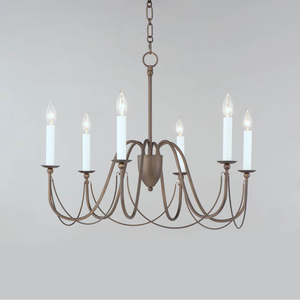 Maxim Lighting 12166CHB Chestnut Bronze Plumette 6-light Chandelier Image 3