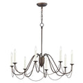 Maxim Lighting 12168CHB Chestnut Bronze Plumette 8-light Chandelier Image 1