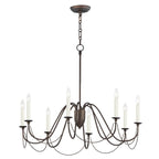 Maxim Lighting 12168CHB Chestnut Bronze Plumette 8-light Chandelier Image 1