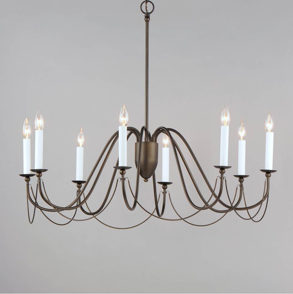 Maxim Lighting 12168CHB Chestnut Bronze Plumette 8-light Chandelier Image 3