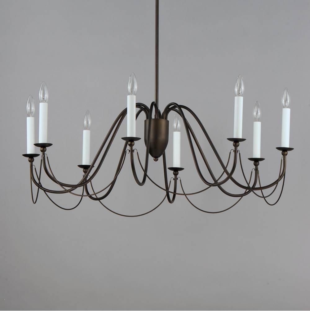 Maxim Lighting 12168CHB Chestnut Bronze Plumette 8-light Chandelier Image 2