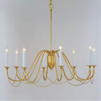 Maxim Lighting 12168GL Gold Leaf Plumette 8-light Chandelier Image 3