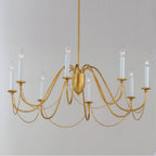 Maxim Lighting 12168GL Gold Leaf Plumette 8-light Chandelier Image 2