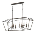 Maxim Lighting 12169CHB Chestnut Bronze Plumette 8-light Linear Pendant Image 1