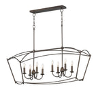 Maxim Lighting 12169CHB Chestnut Bronze Plumette 8-light Linear Pendant Image 1