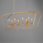 Maxim Lighting 12169GL Gold Leaf Plumette 8-light Linear Pendant Image 3