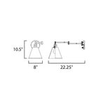 Maxim Lighting Library 1-light Wall Sconce Horizontal Swing Arm