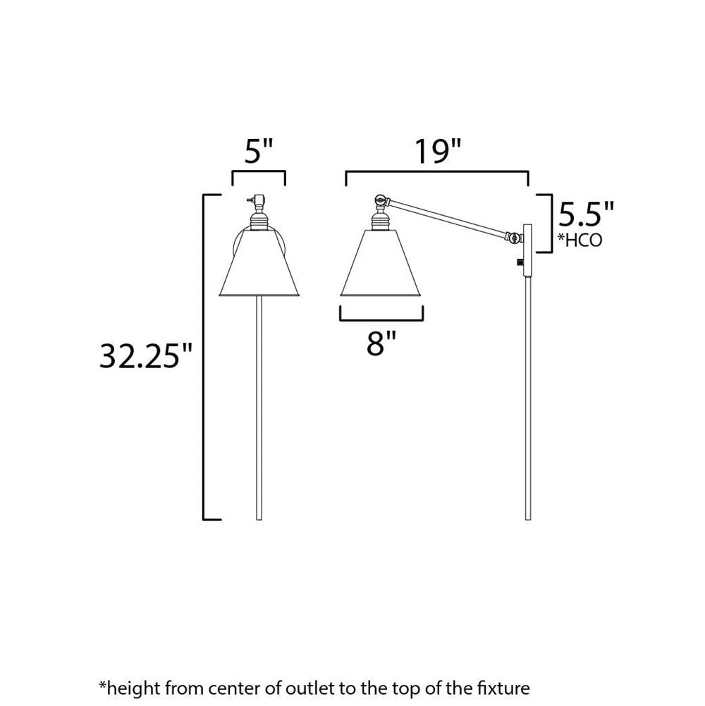 Maxim Lighting Library 1-light Wall Sconce