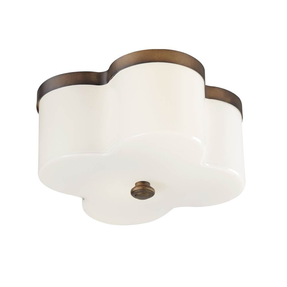Maxim Lighting 12240WTANB Antique Bronze Clover 2-light Flush Mount Image 1
