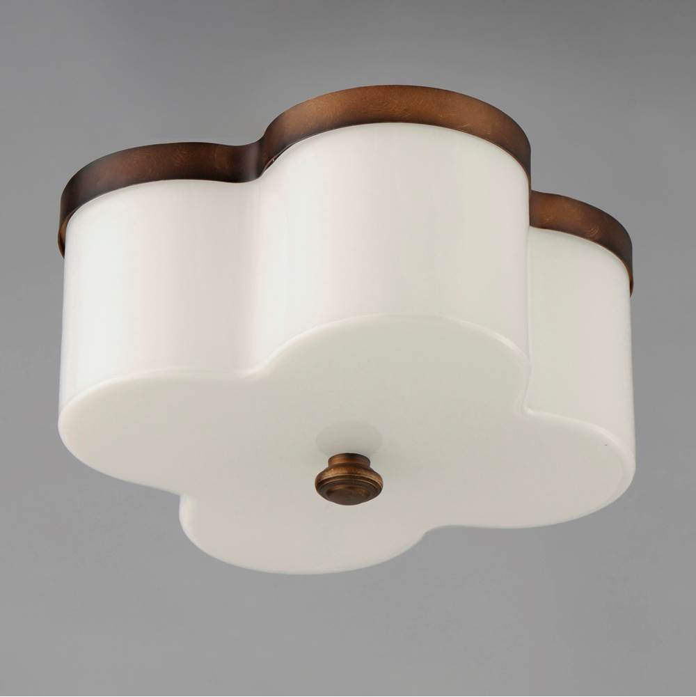 Maxim Lighting 12240WTANB Antique Bronze Clover 2-light Flush Mount Image 3
