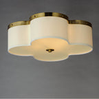 Maxim Lighting 12244OFSBR Satin Brass Clover 4-light Flush Mount Image 4